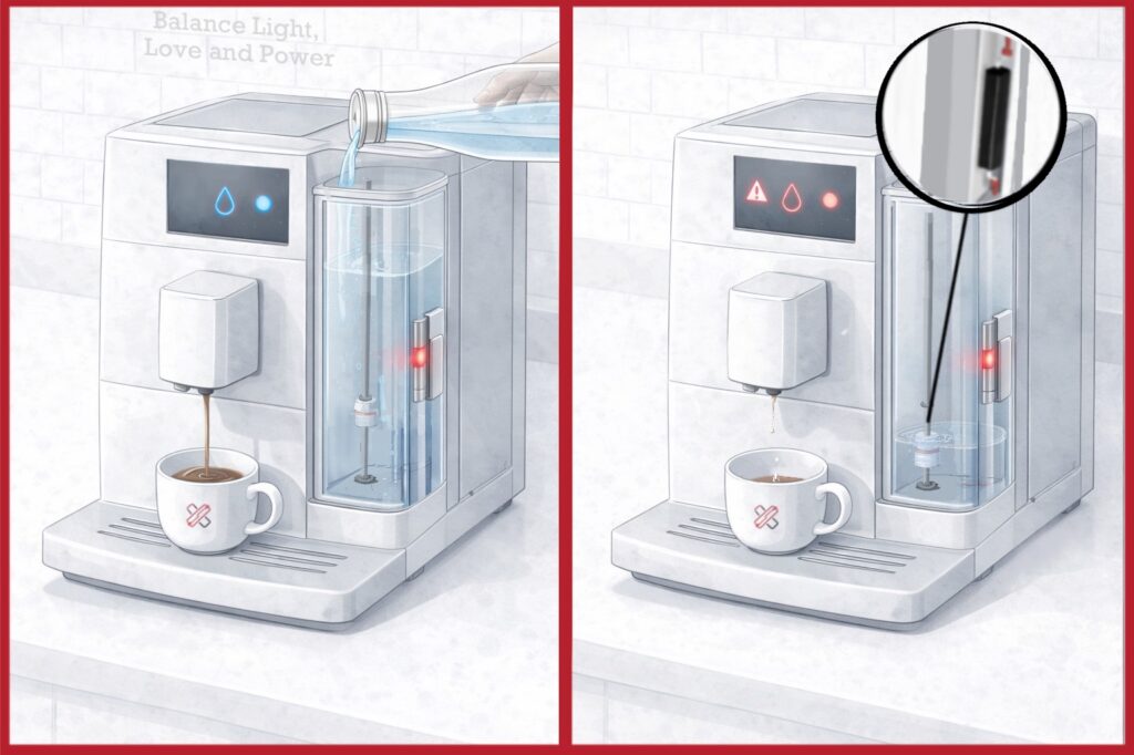 coffee machine water level reed sensor
