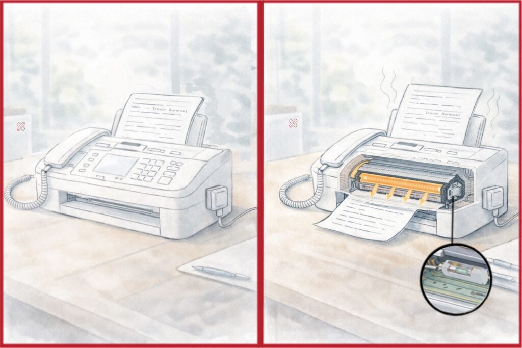 reed switch based relays in fax machines