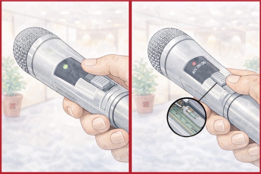 Mic switch reed sensor