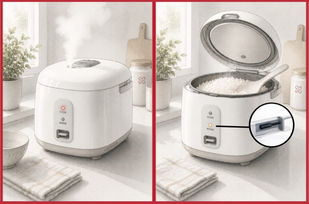 rice cooker thermal reed switch application