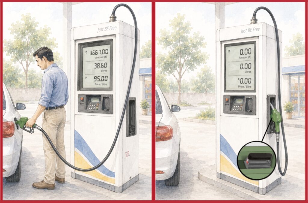 Magnet sensors in fuel pump cradles