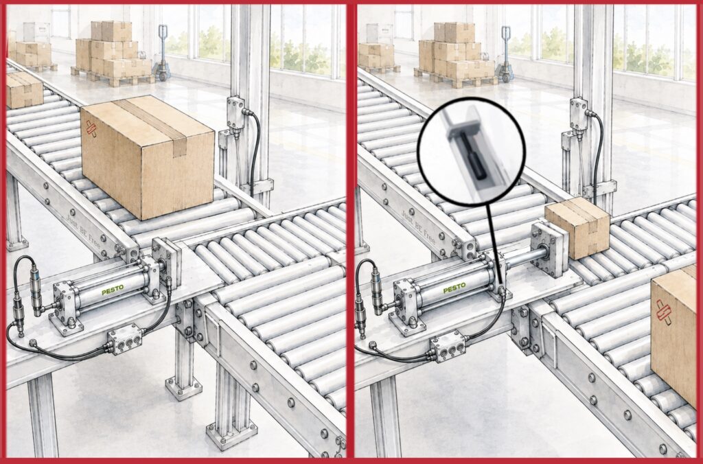 Pneumatic Cylinder End Position Sensing