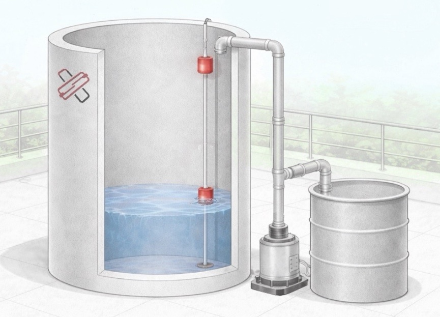 Water Tank Control Using Reed Switch based Float Switches