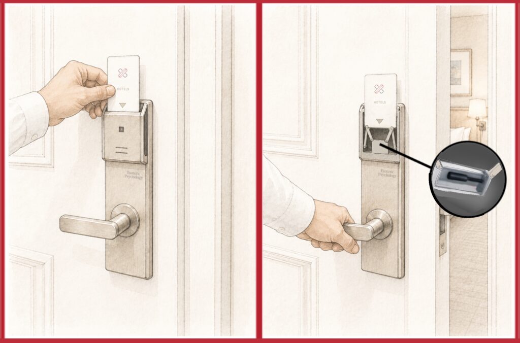 keycard insertion reed sensor