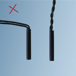 Twisting cables nearer to housing