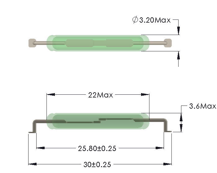 Drawing of SMD Formed Leads