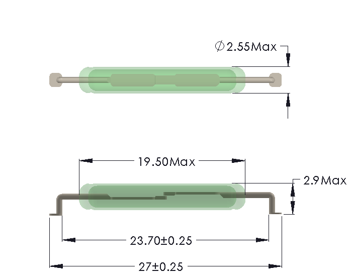 Drawing for SMD mounting