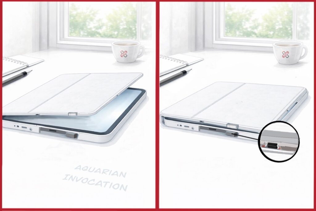 tablet Smart Cover sensing using reed sensors