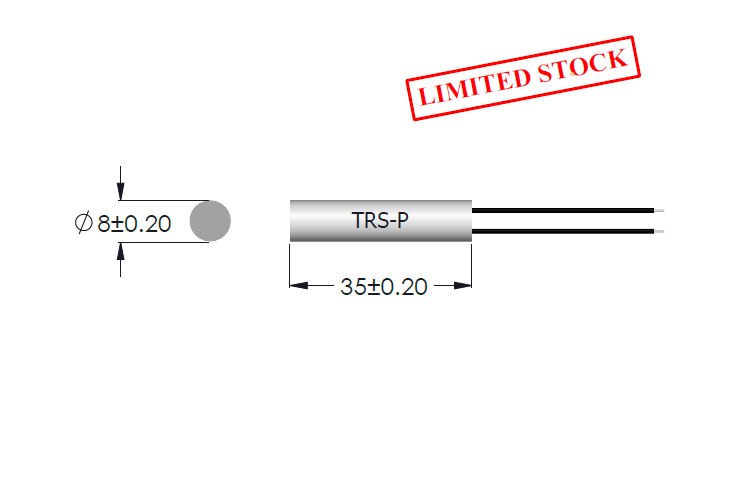 Drawing of TRS-P Thermal Reed Sensor