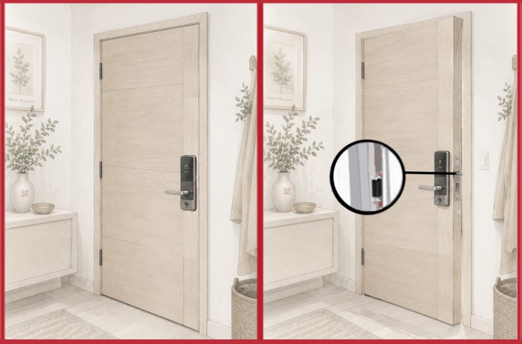 Reed Sensors in smart door locks