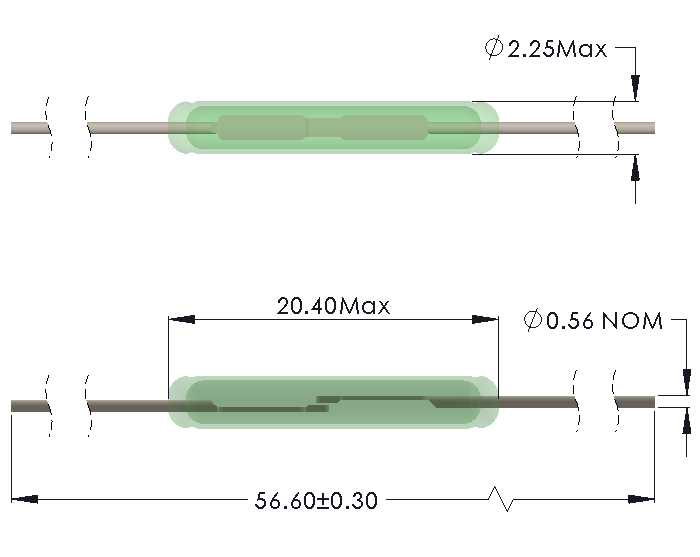Inductive Load Switch Reed Switch, IL2022