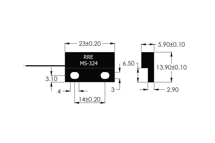 MS-324 Magnet Sensor Drawing