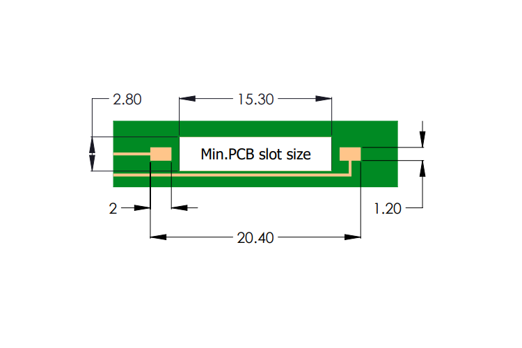 Drawing of R2-F Reed Sensor Pad Layout