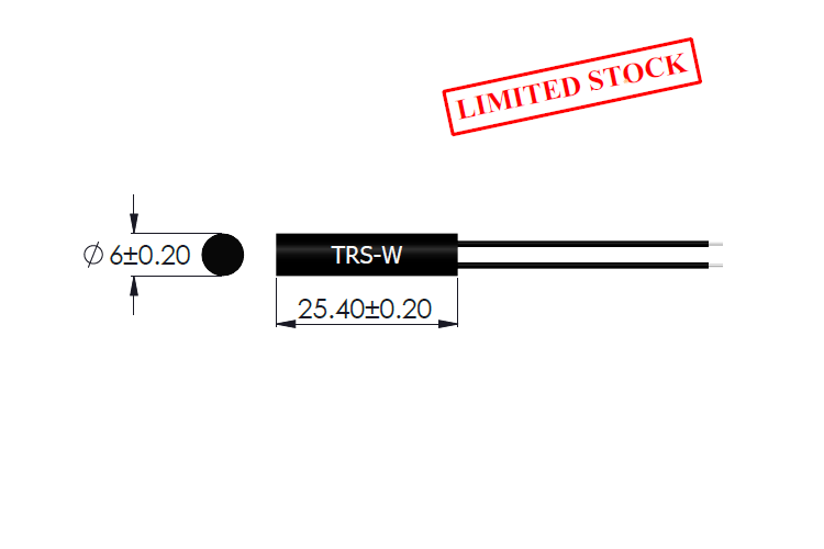 Drawing of TRS-W Thermal Reed Sensor