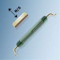 SMD formed reed switch and magnet actuation